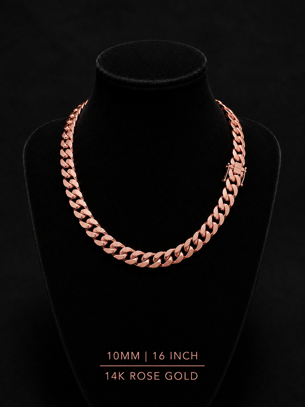 14k Rose Gold Miami Cuban chain