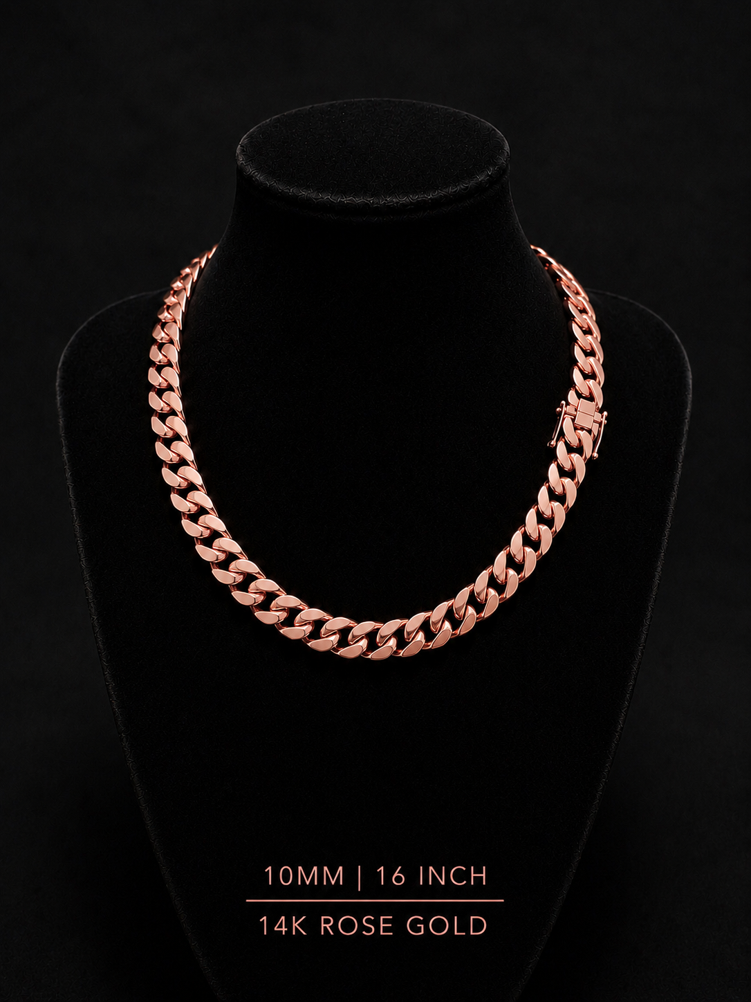 14k Rose Gold Miami Cuban chain