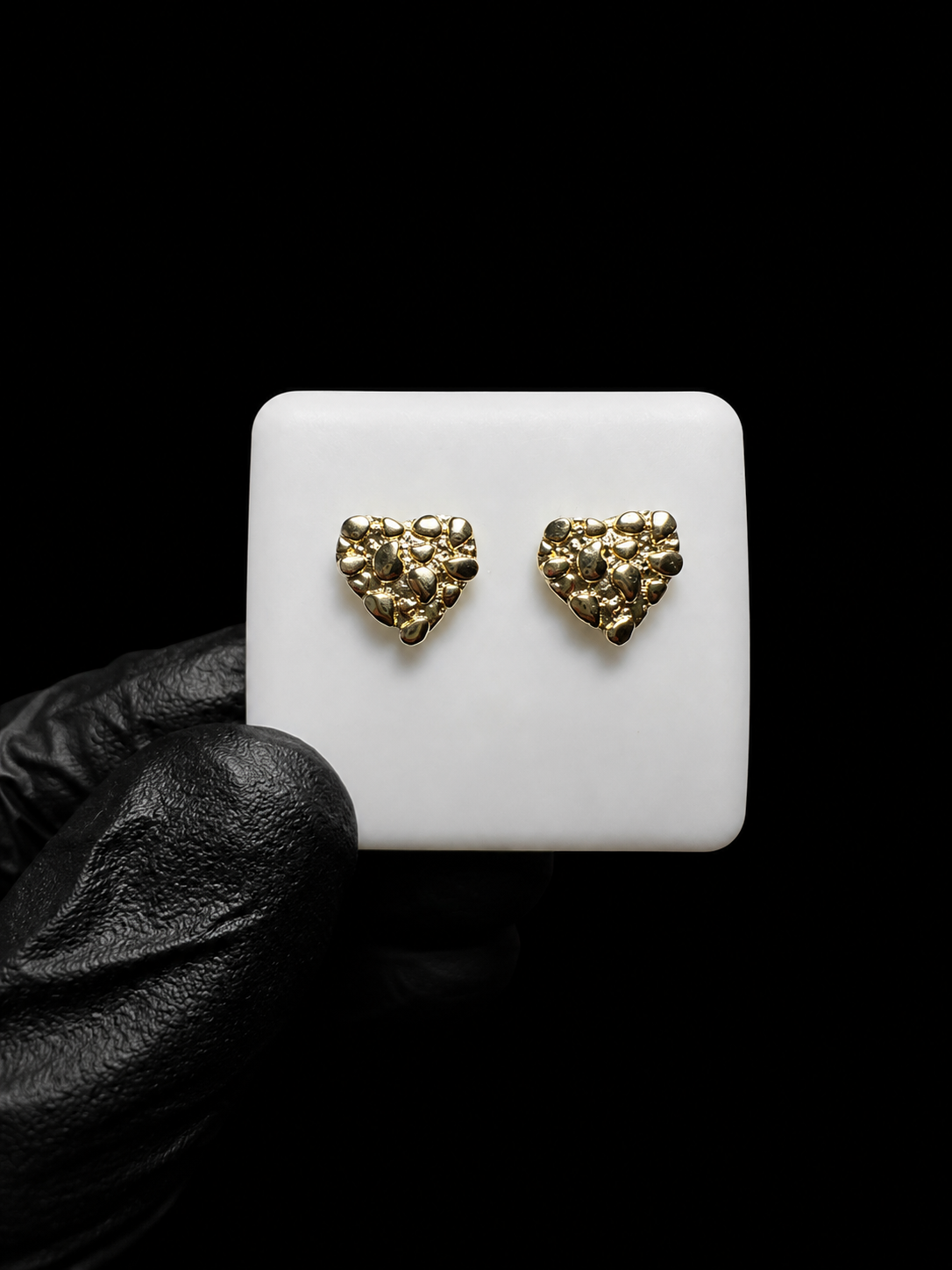 14k Nugget Stud Earrings