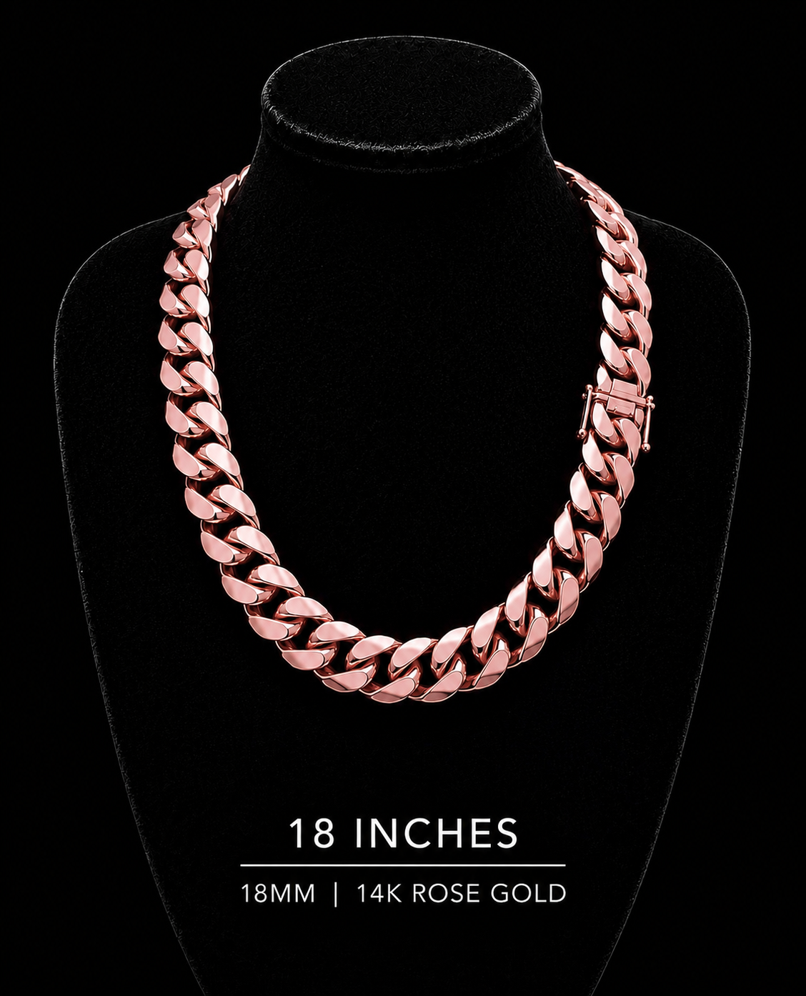 14k Rose Gold Miami Cuban chain