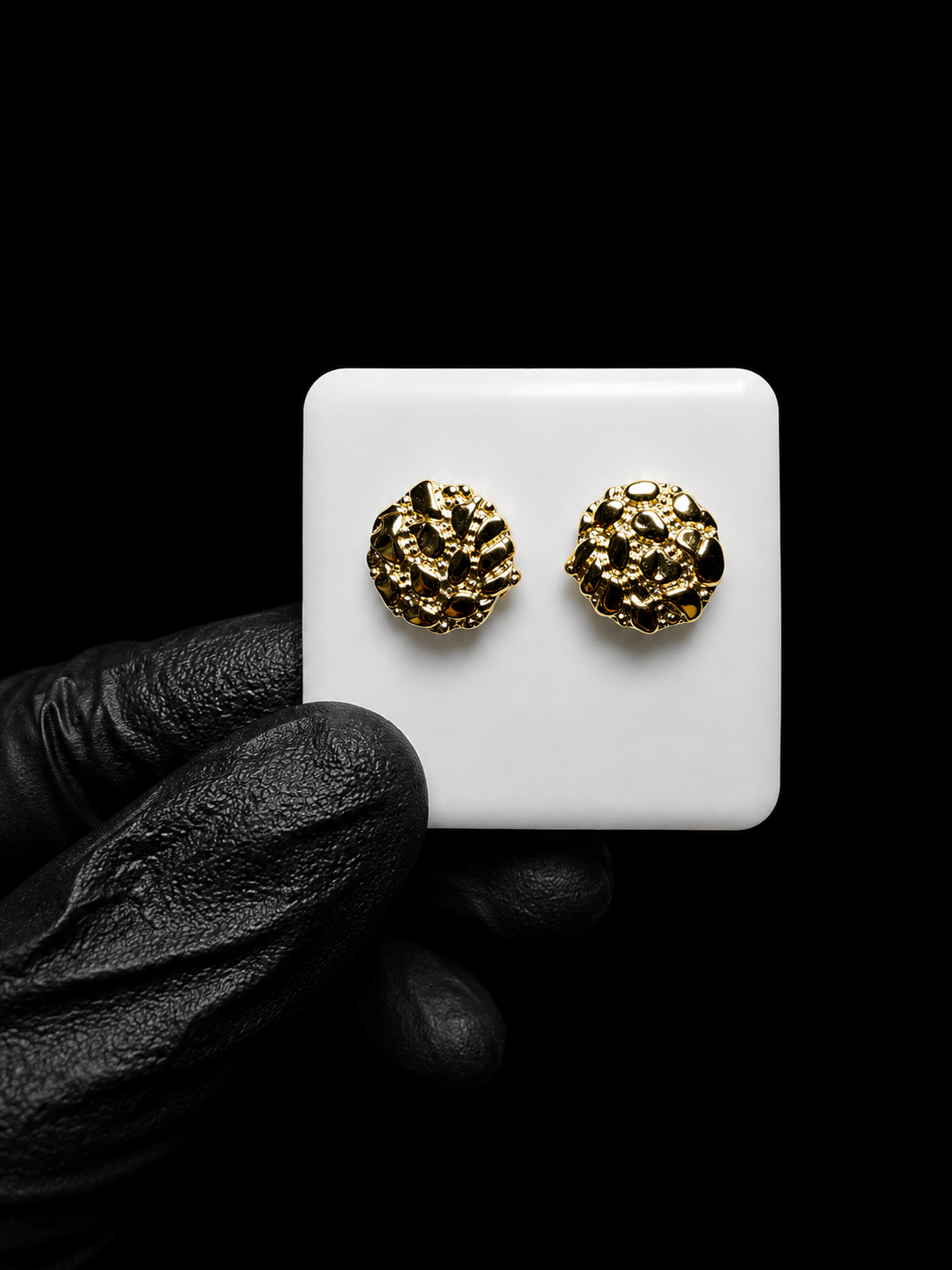 14k Nugget Stud Earrings
