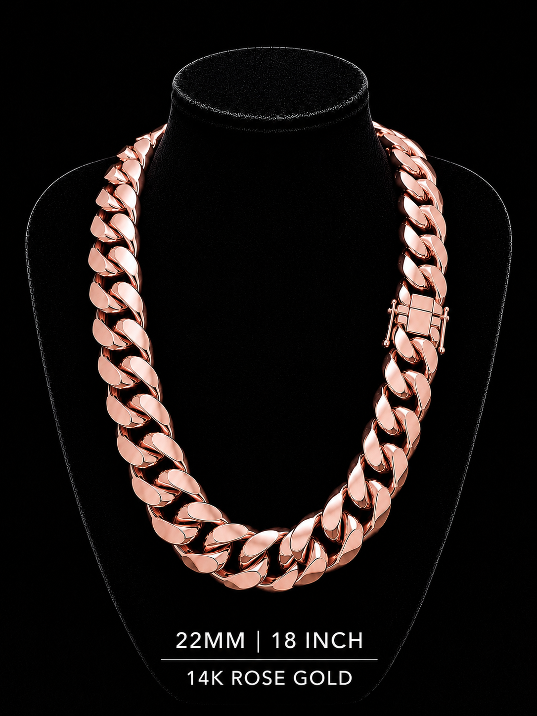 14k Rose Gold Miami Cuban chain