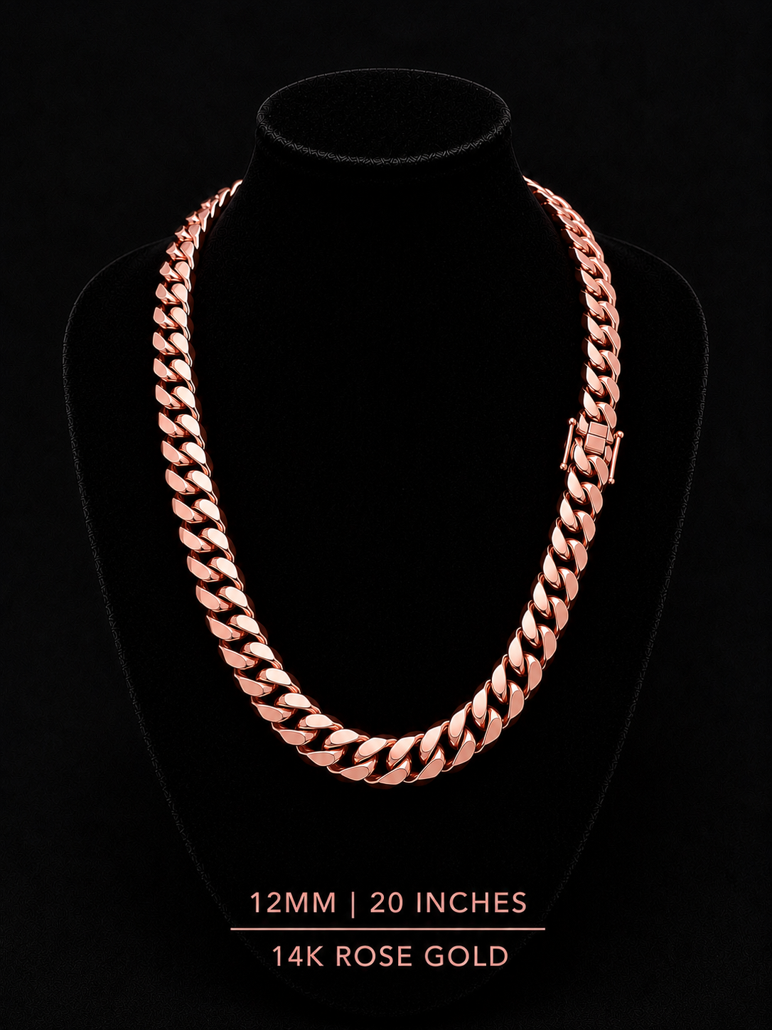 14k Rose Gold Miami Cuban chain