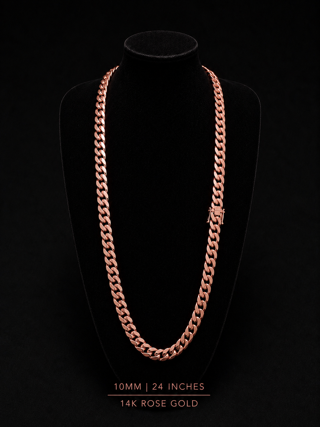 14k Rose Gold Miami Cuban chain