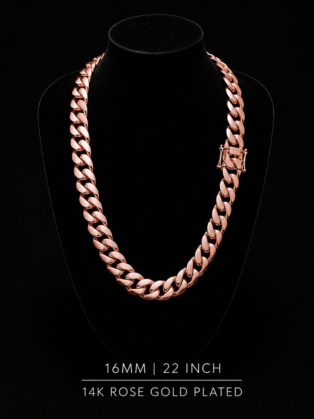 14k Rose Gold Miami Cuban chain