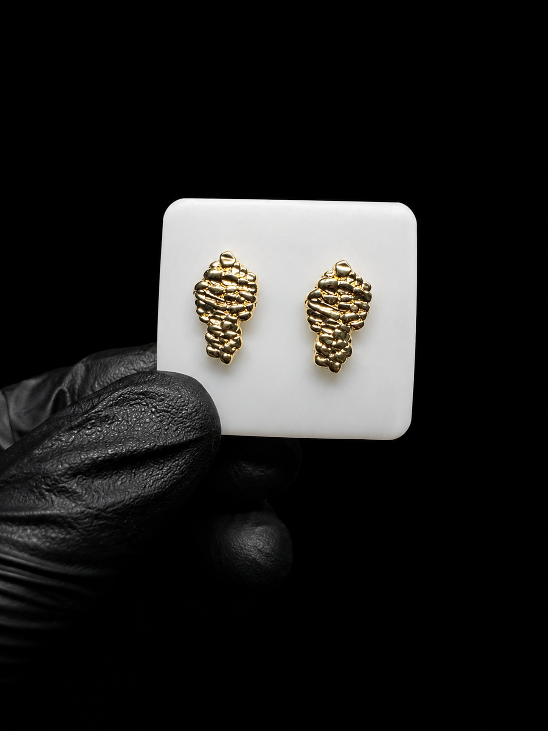 14k Nugget Stud Earrings