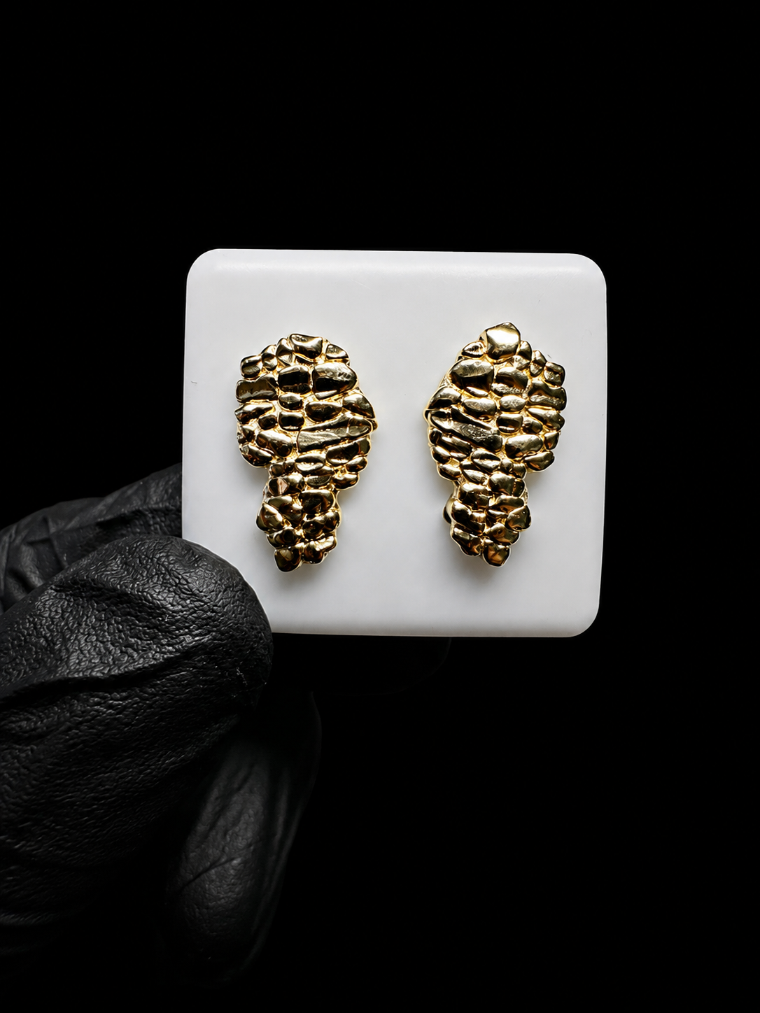 14k Nugget Stud Earrings