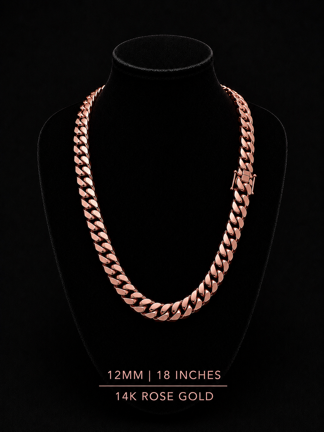 14k Rose Gold Miami Cuban chain