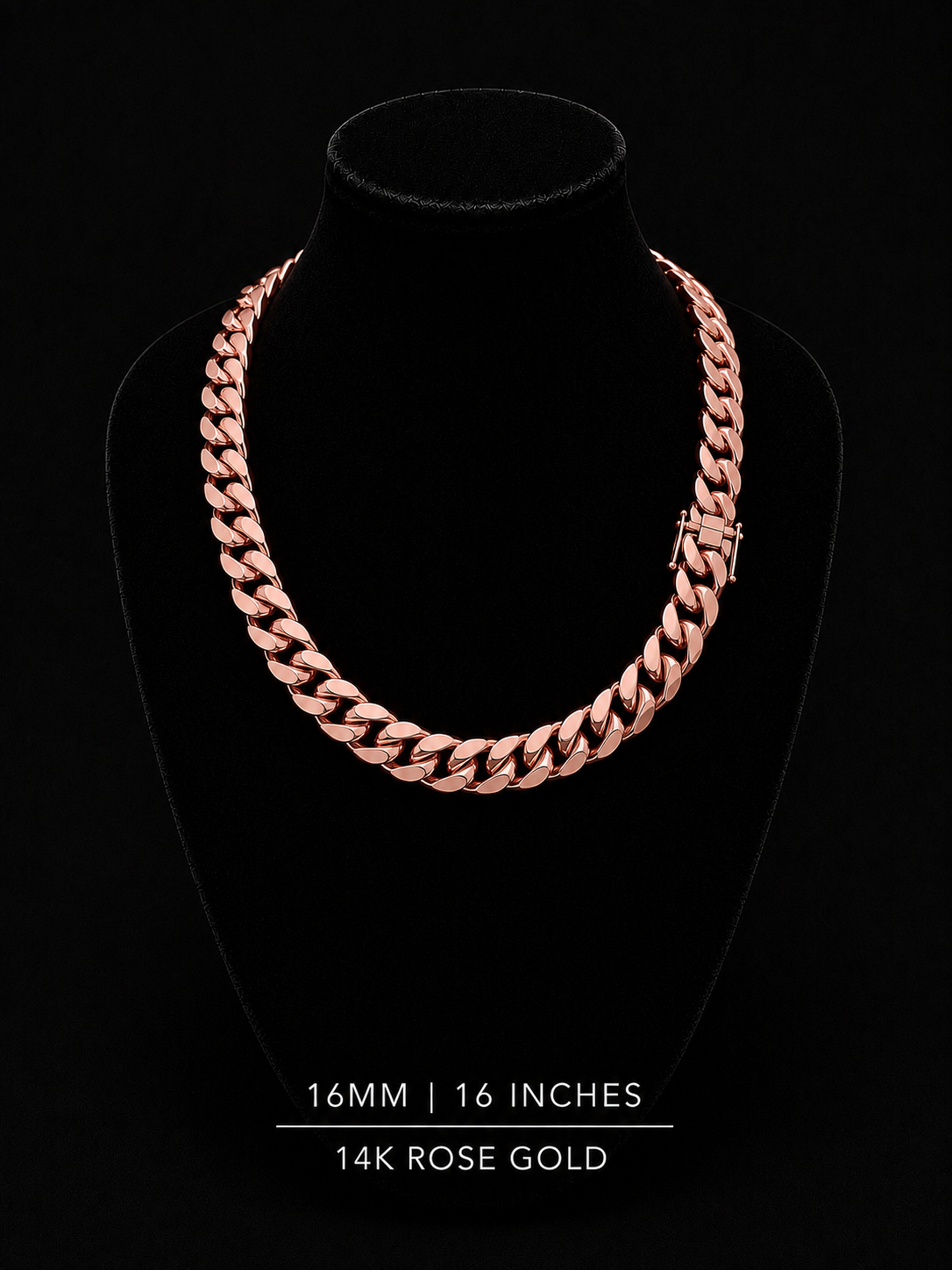 14k Rose Gold Miami Cuban chain