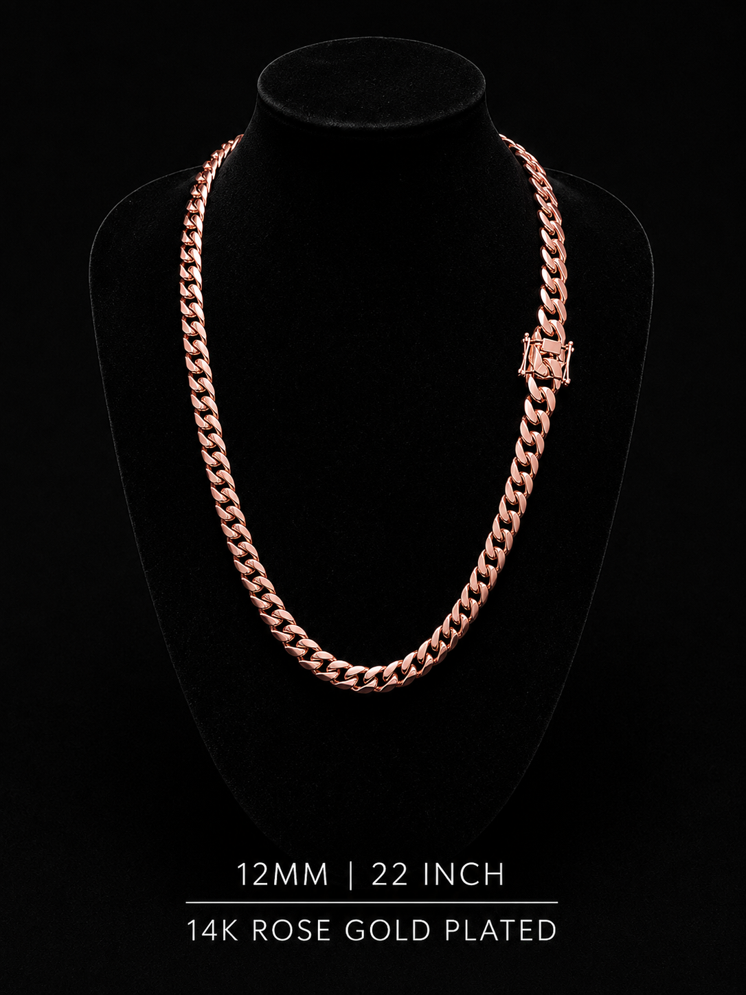 14k Rose Gold Miami Cuban chain