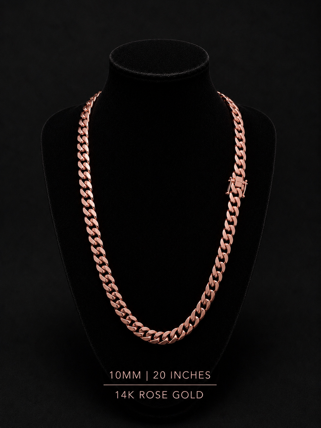 14k Rose Gold Miami Cuban chain