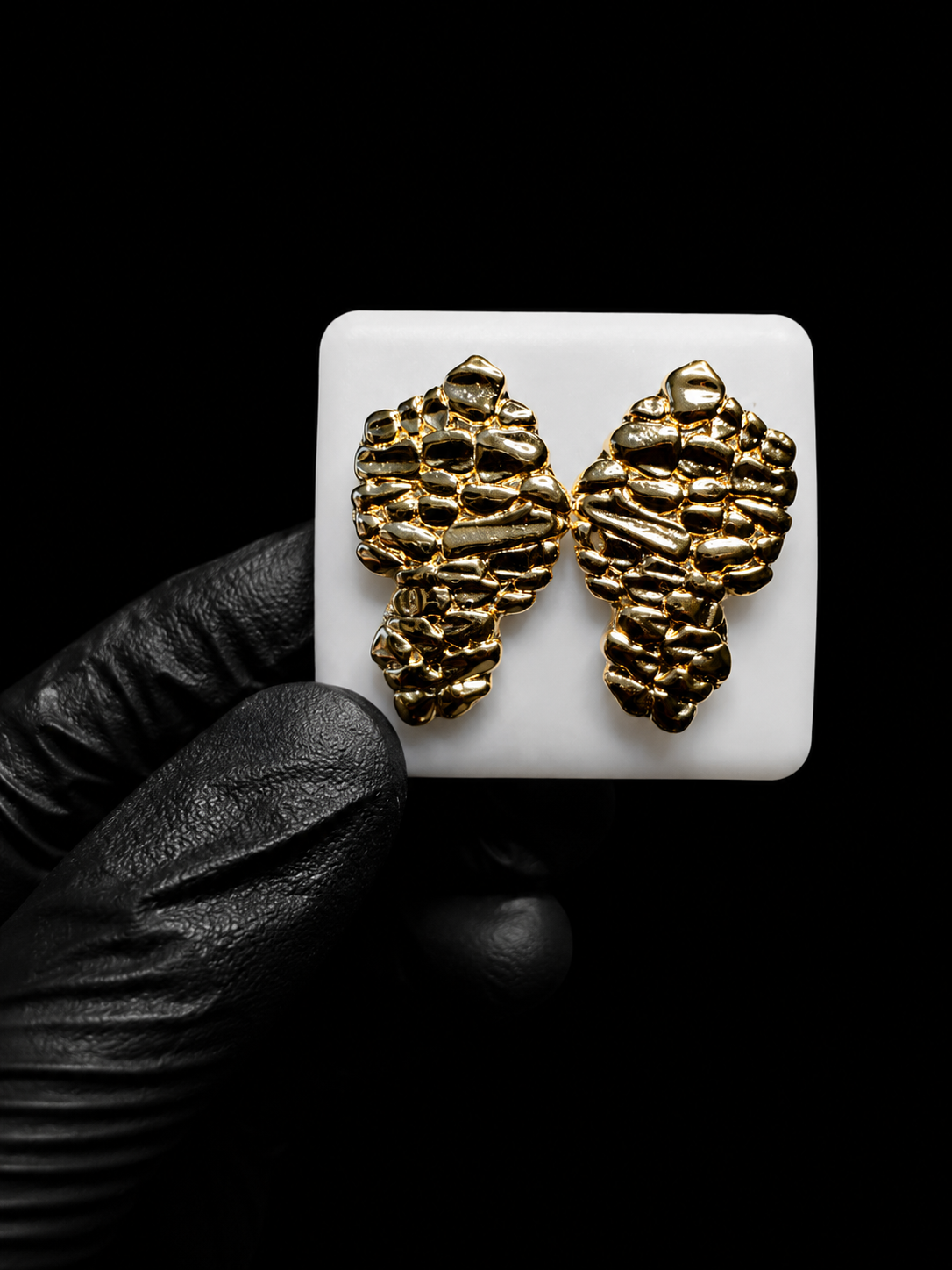 14k Nugget Stud Earrings