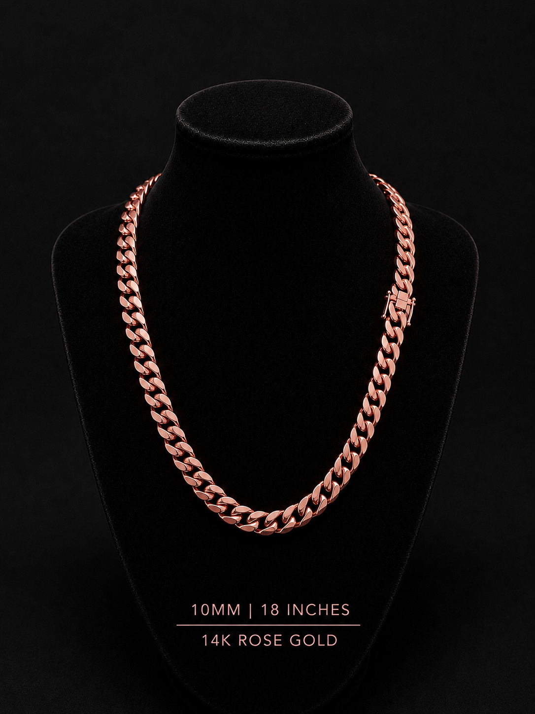 14k Rose Gold Miami Cuban chain