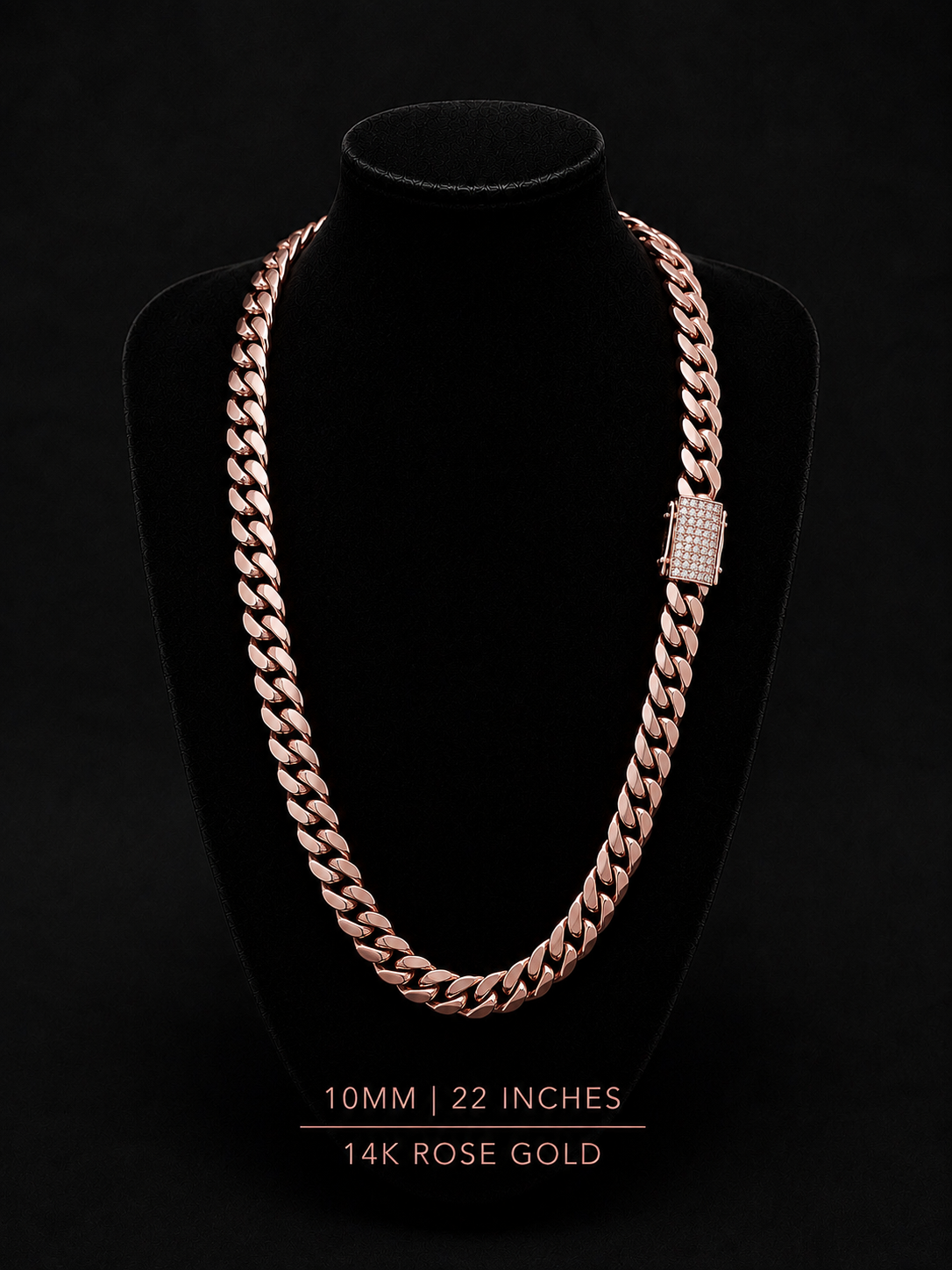 Iced Rose Gold Miami Cuban chain