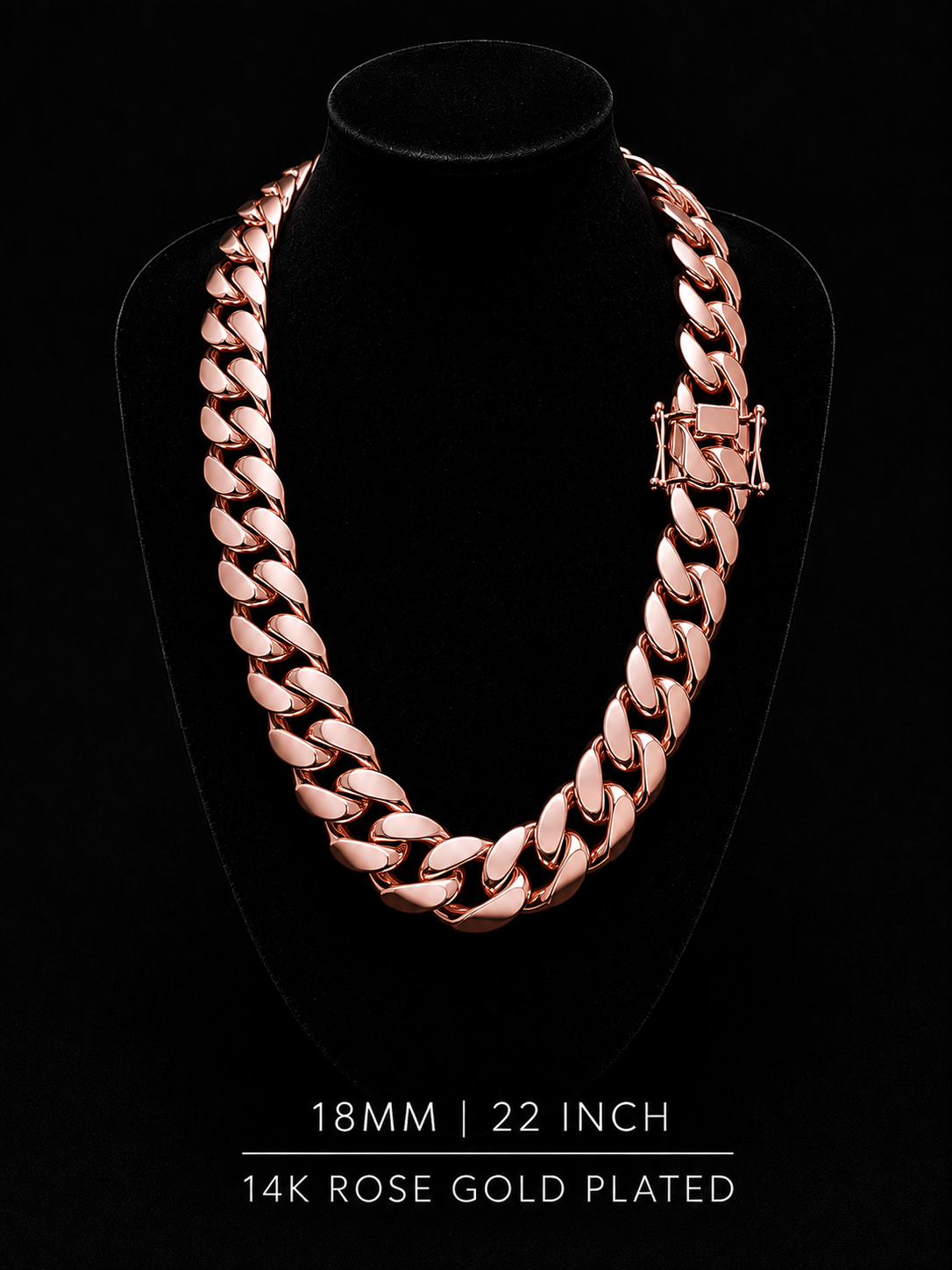 14k Rose Gold Miami Cuban chain