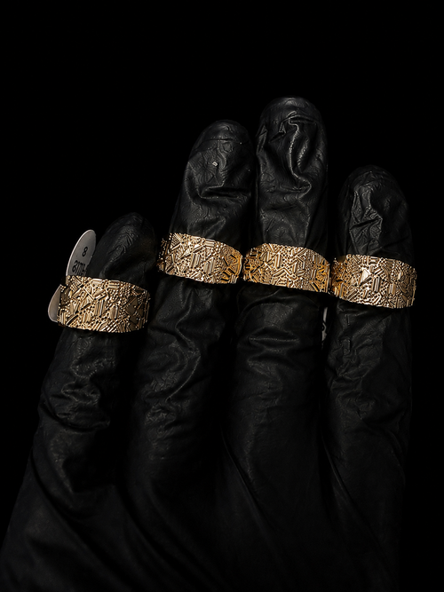 14k gold nugget rings
