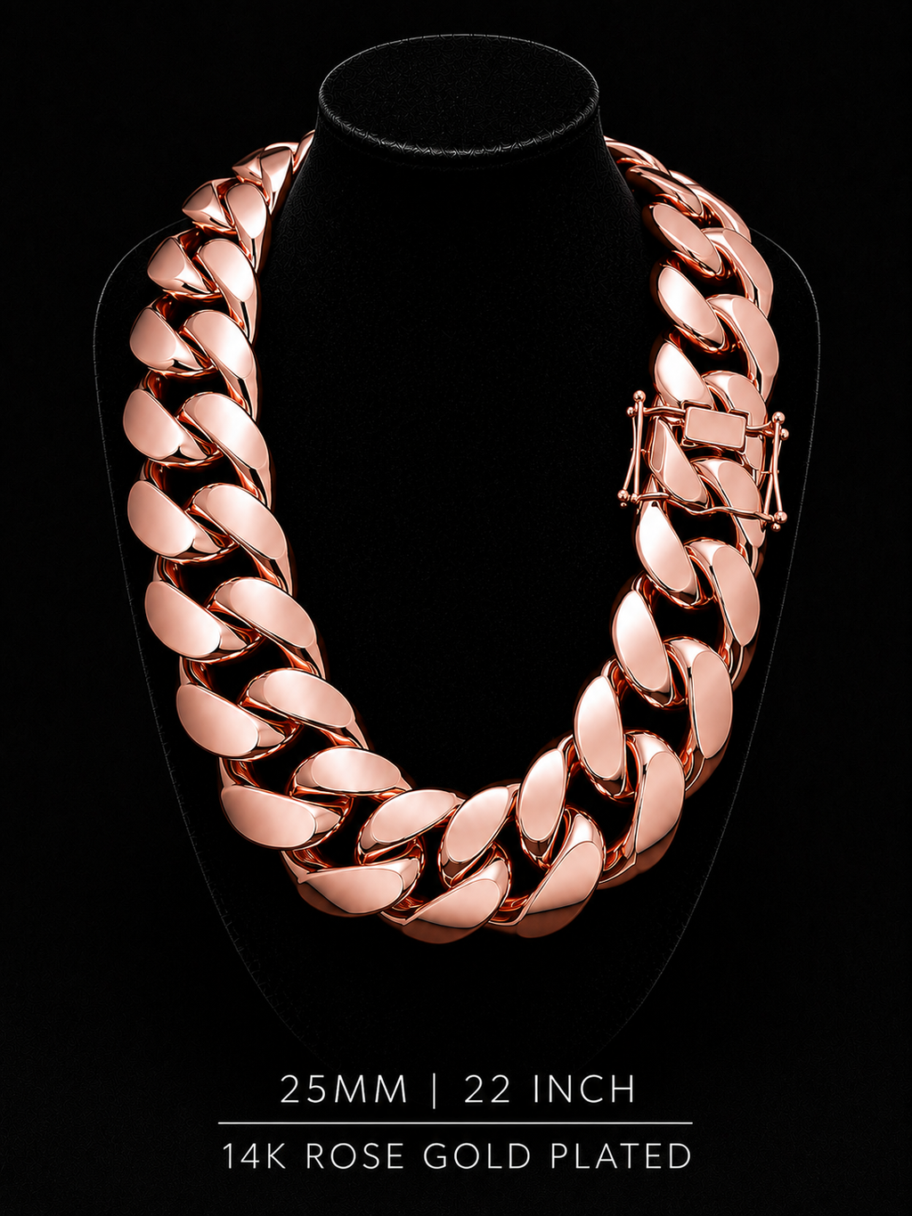 14k Rose Gold Miami Cuban chain