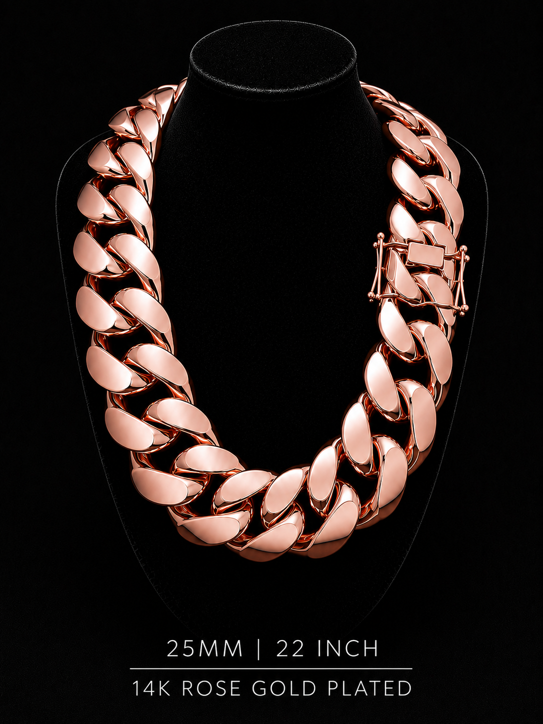 14k Rose Gold Miami Cuban chain