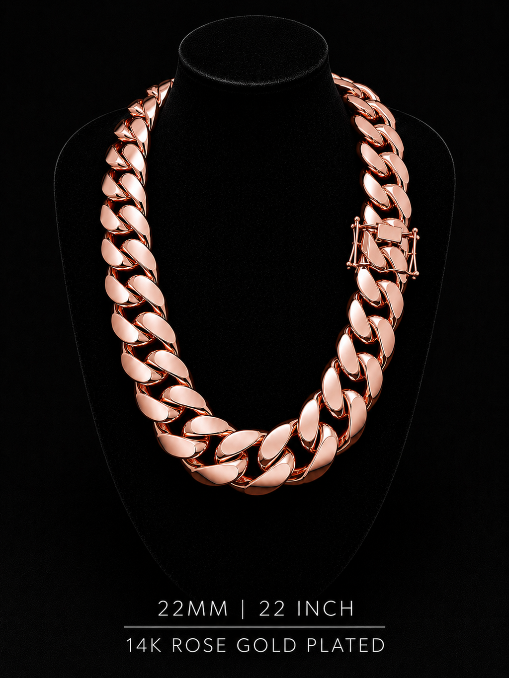 14k Rose Gold Miami Cuban chain