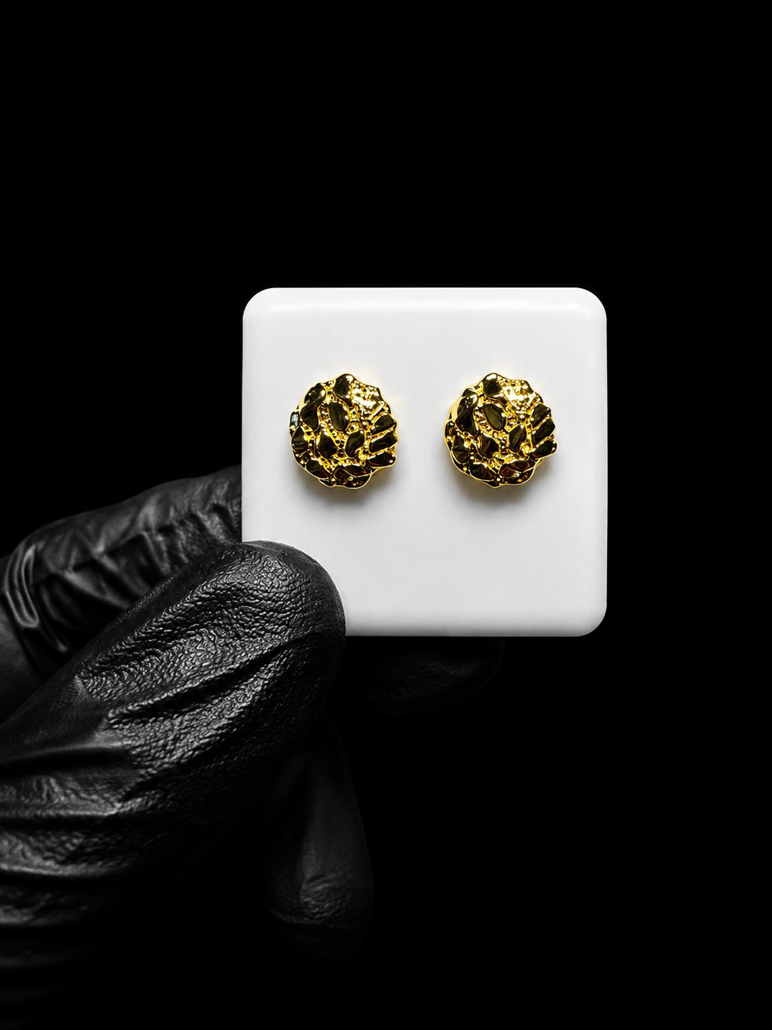 14k Nugget Stud Earrings