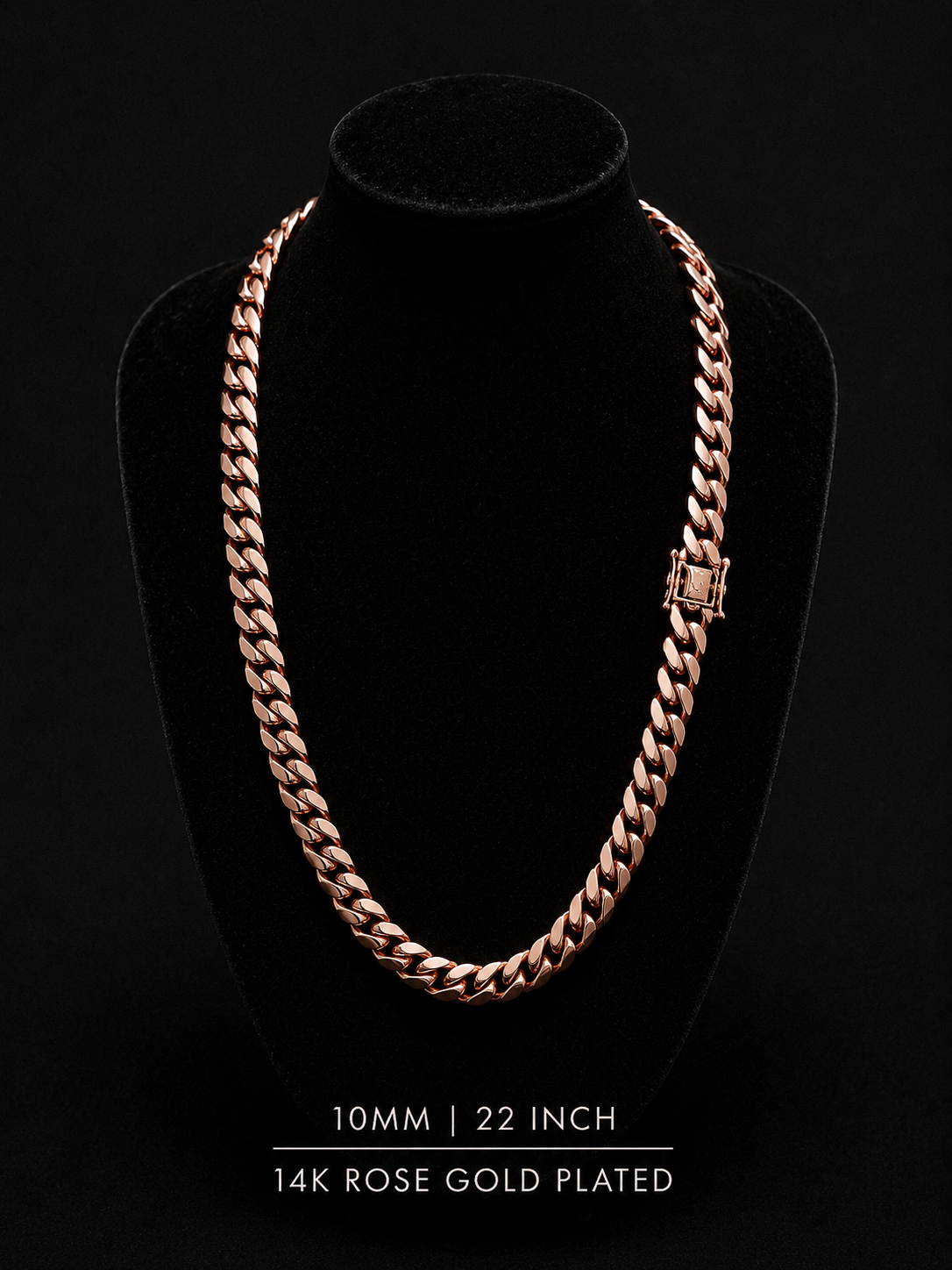 14k Rose Gold Miami Cuban chain