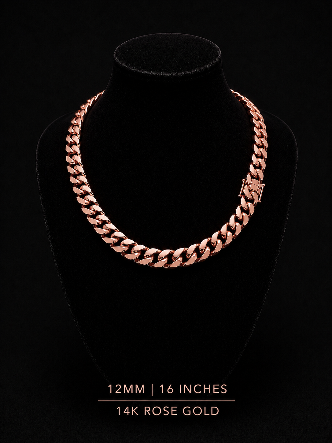 14k Rose Gold Miami Cuban chain