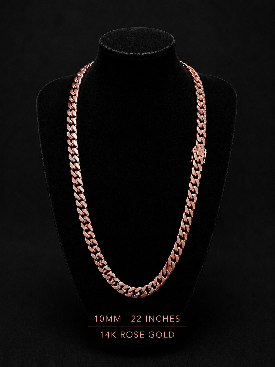14k Rose Gold Miami Cuban chain