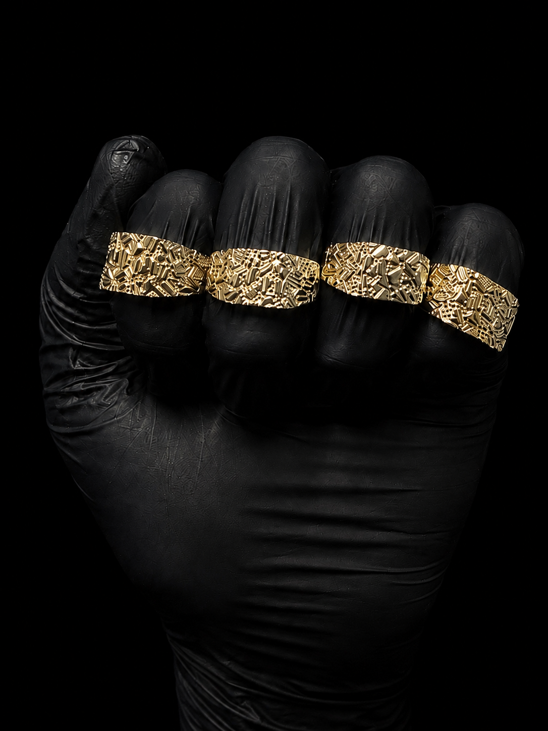 14k gold nugget rings