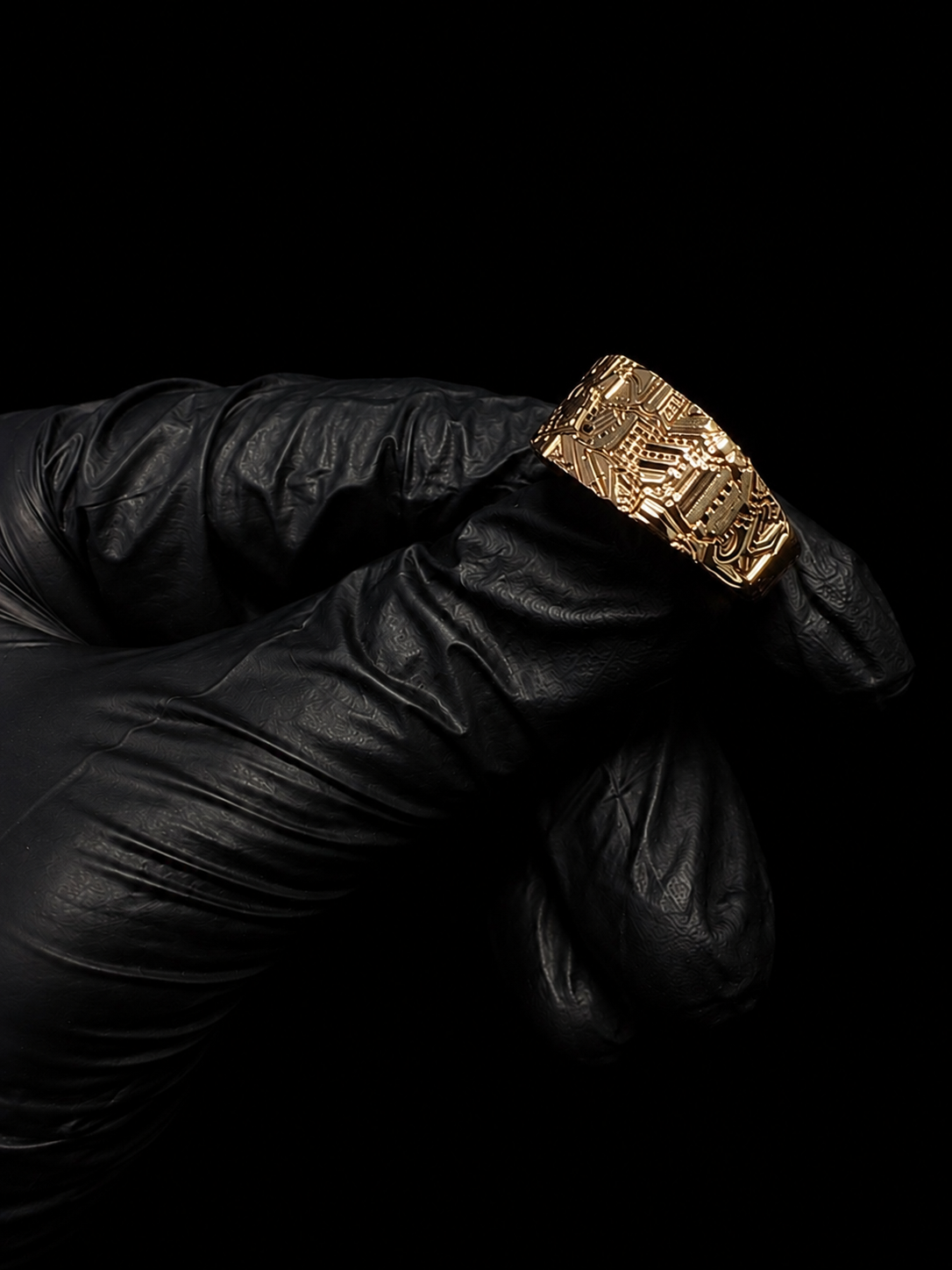 14k gold nugget rings